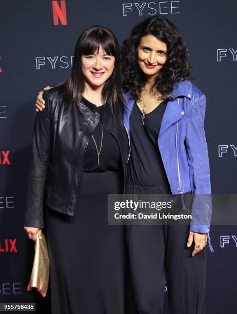 Mary Rohlich and Robia Rashid attend the Netflix FYSEE Kick-Off at Netflix FYSEE at Raleigh Studios on May 6, 2018 in Los Angeles, California.