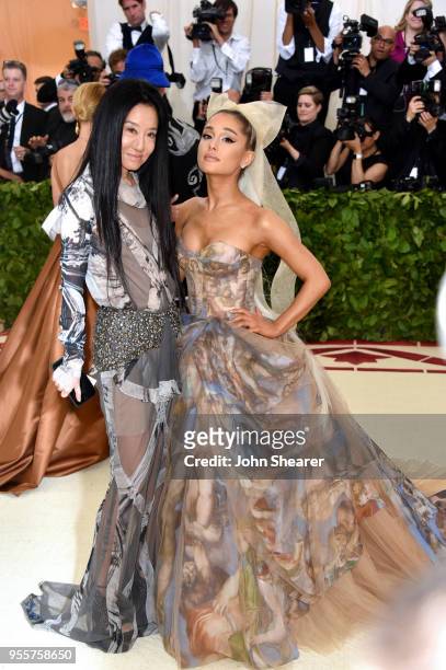 Vera Wang and Ariana Grande attend the Heavenly Bodies: Fashion & The Catholic Imagination Costume Institute Gala at The Metropolitan Museum of Art...