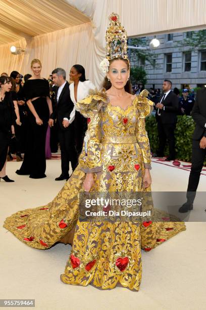 Sarah Jessica Parker attends the Heavenly Bodies: Fashion & The Catholic Imagination Costume Institute Gala at The Metropolitan Museum of Art on May...