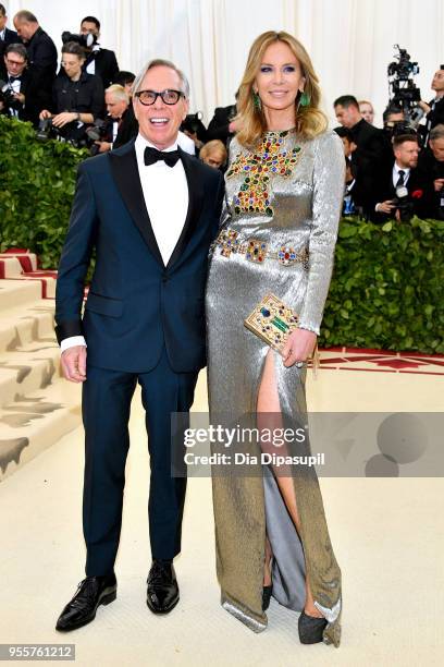 Tommy Hilfiger and Dee Hilfiger attend the Heavenly Bodies: Fashion & The Catholic Imagination Costume Institute Gala at The Metropolitan Museum of...