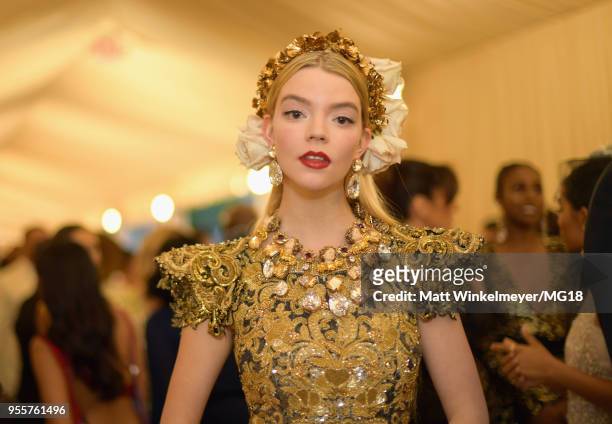 Anya Taylor-Joy attends the Heavenly Bodies: Fashion & The Catholic Imagination Costume Institute Gala at The Metropolitan Museum of Art on May 7,...
