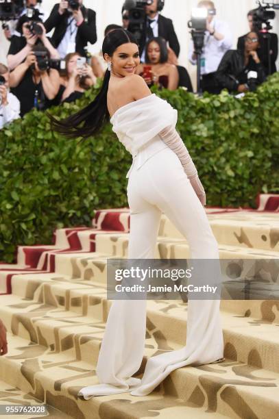 Kendall Jenner attends the Heavenly Bodies: Fashion & The Catholic Imagination Costume Institute Gala at The Metropolitan Museum of Art on May 7,...