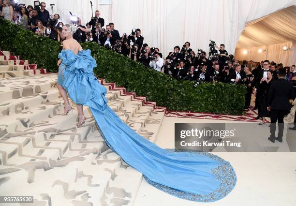 Diane Kruger attends Heavenly Bodies: Fashion & The Catholic Imagination Costume Institute Gala at the Metropolitan Museum of Art on May 7, 2018 in...