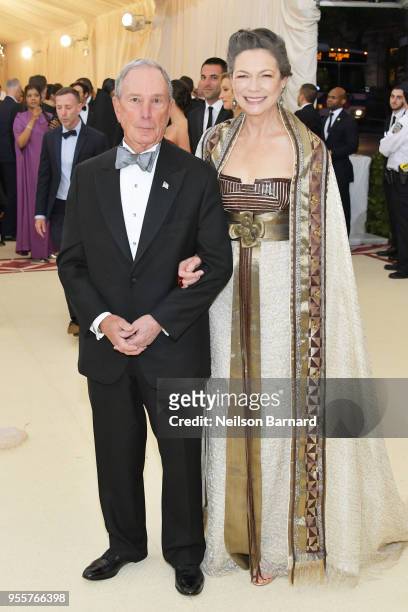 Michael Bloomberg and Diana Taylor attend the Heavenly Bodies: Fashion & The Catholic Imagination Costume Institute Gala at The Metropolitan Museum...