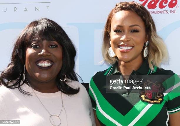 Personality Sheryl Underwood and Actress / Rapper Eve attend the 11th annual George Lopez Celebrity Golf Classic at Lakeside Country Club on May 7,...