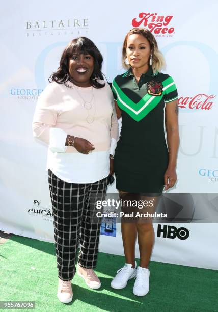 Personality Sheryl Underwood and Actress / Rapper Eve attend the 11th annual George Lopez Celebrity Golf Classic at Lakeside Country Club on May 7,...