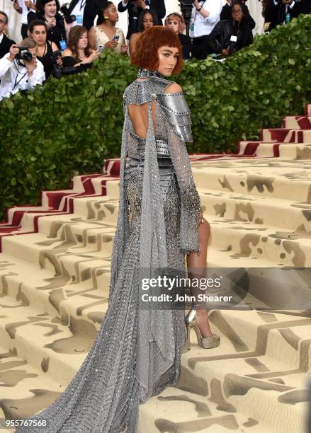 Zendaya attends the Heavenly Bodies: Fashion & The Catholic Imagination Costume Institute Gala at The Metropolitan Museum of Art on May 7, 2018 in...