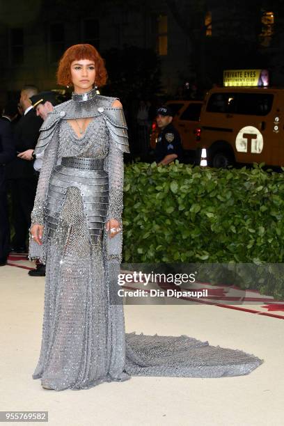 Zendaya attends the Heavenly Bodies: Fashion & The Catholic Imagination Costume Institute Gala at The Metropolitan Museum of Art on May 7, 2018 in...