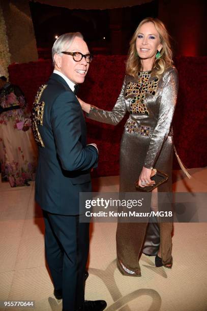 Tommy Hilfiger and Dee Hilfiger attend the Heavenly Bodies: Fashion & The Catholic Imagination Costume Institute Gala at The Metropolitan Museum of...