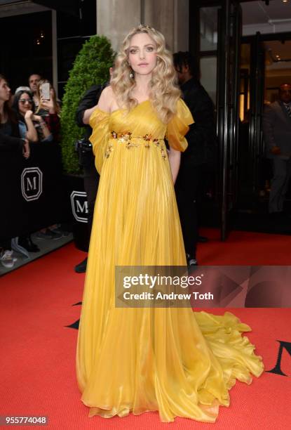 Actress Amanda Seyfried attends as The Mark Hotel celebrates the 2018 Met Gala at The Mark Hotel on May 7, 2018 in New York City.