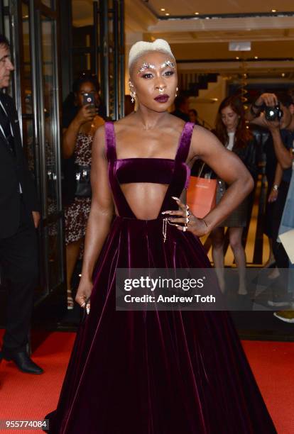 Actress Cynthia Erivo attends as The Mark Hotel celebrates the 2018 Met Gala at The Mark Hotel on May 7, 2018 in New York City.