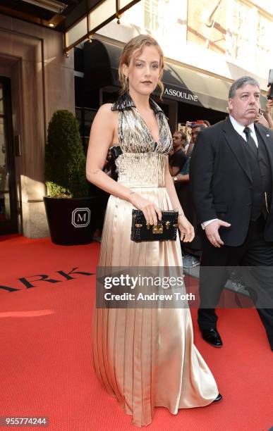 Actress Riley Keough attends as The Mark Hotel celebrates the 2018 Met Gala at The Mark Hotel on May 7, 2018 in New York City.