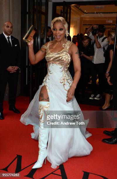 Recording artist Mary J. Blige attends as The Mark Hotel celebrates the 2018 Met Gala at The Mark Hotel on May 7, 2018 in New York City.