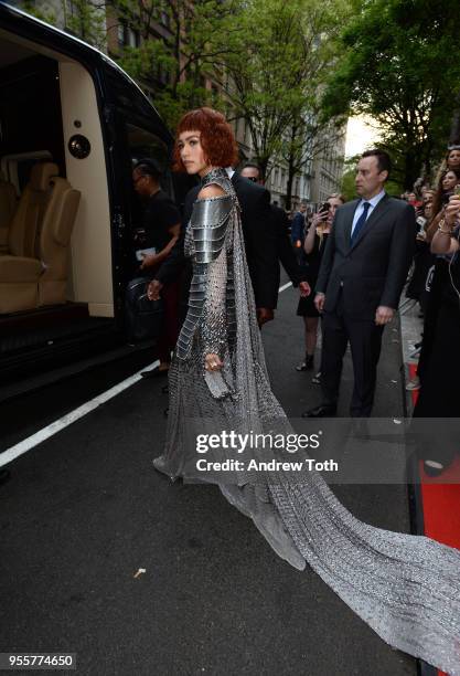 Actress Zendaya Coleman attends as The Mark Hotel celebrates the 2018 Met Gala at The Mark Hotel on May 7, 2018 in New York City.