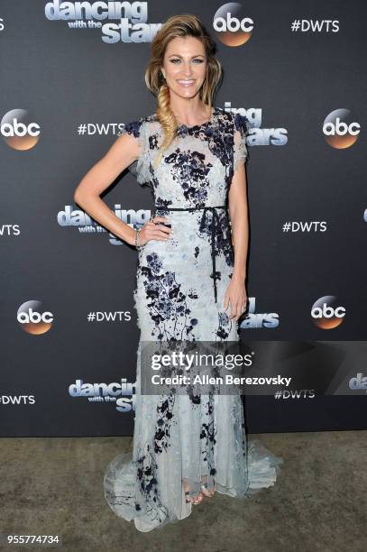 Erin Andrews arrives at ABC's "Dancing With The Stars: Athletes" Season 26 show on May 7, 2018 in Los Angeles, California.