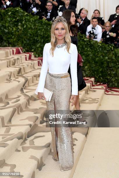 Sienna Miller attends Heavenly Bodies: Fashion & The Catholic Imagination Costume Institute Gala at the Metropolitan Museum of Art on May 7, 2018 in...