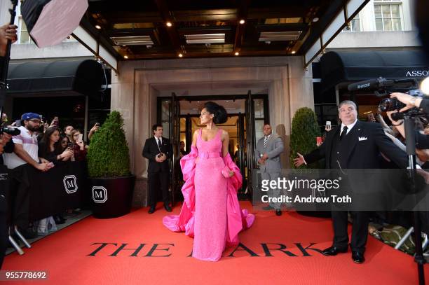 Actress Tracee Ellis Ross attends as The Mark Hotel celebrates the 2018 Met Gala at The Mark Hotel on May 7, 2018 in New York City.