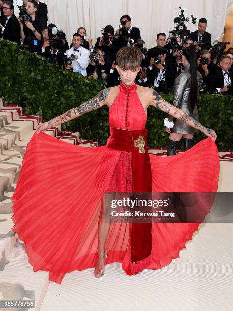 Ruby Rose attends Heavenly Bodies: Fashion & The Catholic Imagination Costume Institute Gala at the Metropolitan Museum of Art on May 7, 2018 in New...