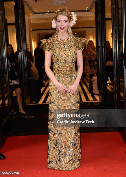 Actress Anya Taylor-Joy attends as The Mark Hotel celebrates the 2018 Met Gala at The Mark Hotel on May 7, 2018 in New York City.