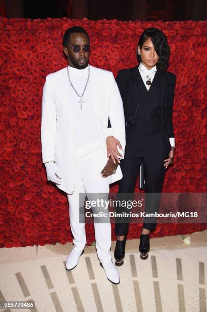 Sean Combs and Cassie attend the Heavenly Bodies: Fashion & The Catholic Imagination Costume Institute Gala at The Metropolitan Museum of Art on May...