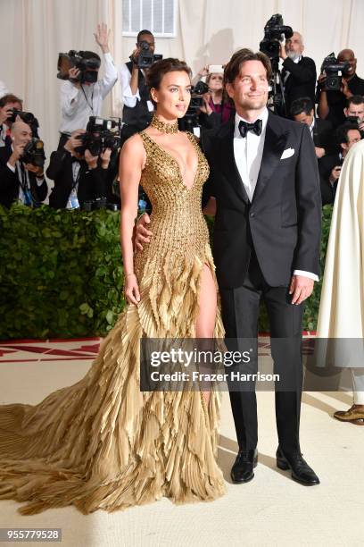 Irina Shayk and Bradley Cooper attend the Heavenly Bodies: Fashion & The Catholic Imagination Costume Institute Gala at The Metropolitan Museum of...