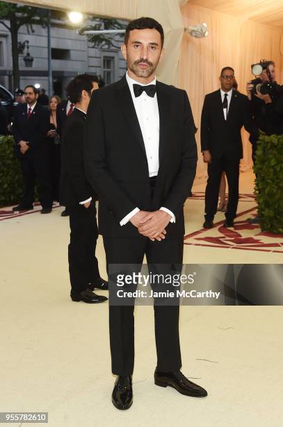 Riccardo Tisci attends the Heavenly Bodies: Fashion & The Catholic Imagination Costume Institute Gala at The Metropolitan Museum of Art on May 7,...