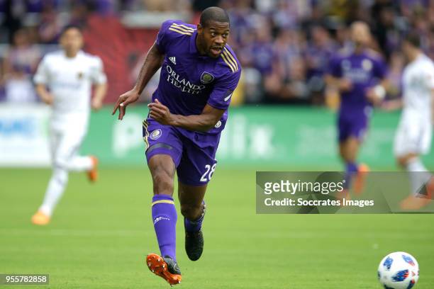Chris Schuler of Orlando City during the match between Orlando City v Real Salt Lake on May 6, 2018