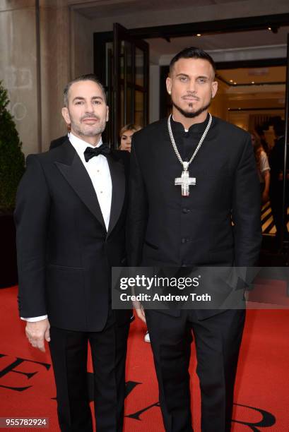 Designer Marc Jacobs and Char Defrancesco attend as The Mark Hotel celebrates the 2018 Met Gala at The Mark Hotel on May 7, 2018 in New York City.
