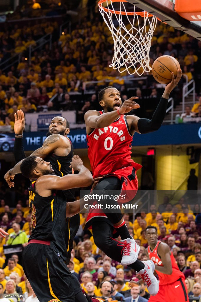 Raptors Cavs 2018 Playoffs CJ Miles Of The Toronto Raptors Goes Up