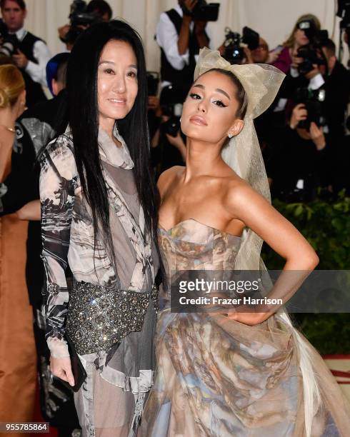 Vera Wang and Ariana Grande attend the Heavenly Bodies: Fashion & The Catholic Imagination Costume Institute Gala at The Metropolitan Museum of Art...