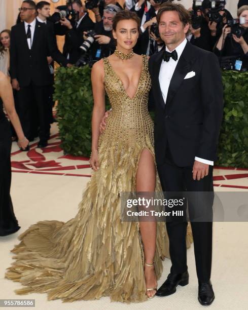 Irina Shayk and Bradley Cooper attend "Heavenly Bodies: Fashion & The Catholic Imagination", the 2018 Costume Institute Benefit at the Metropolitan...