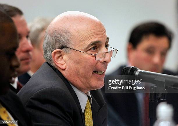 Dr. Ira Casson, former Co-Chairman of the NFL Mild Traumatic Brain Injury Committee, speaks as a witness at a U.S. House Judiciary field hearing...