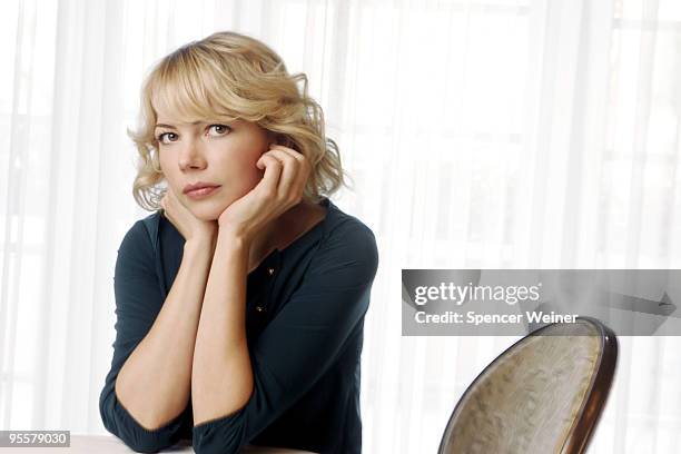 Actress Michelle Williams poses for a portrait session for the Los Angeles Times at the Four Seasons Hotel on November 10. 2008. Los Angeles, CA....