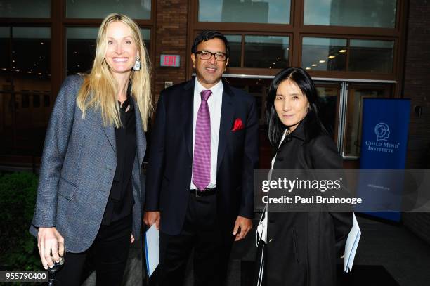 Child Mind Institute Board Members Christine Mack, Ram Sundaram and Julie Minskoff attend the 2018 Change Maker Awards at Carnegie Hall on May 7,...