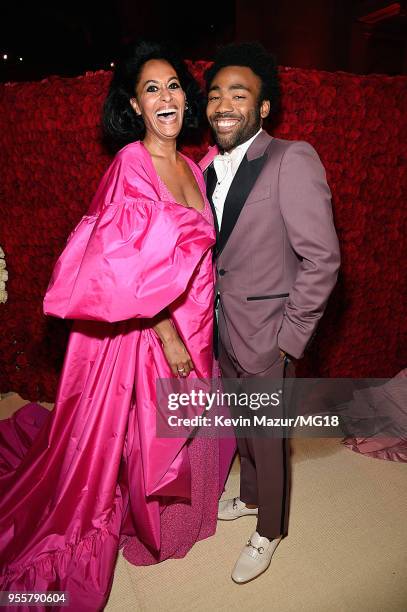 Tracee Ellis Ross and Donald Glover attend the Heavenly Bodies: Fashion & The Catholic Imagination Costume Institute Gala at The Metropolitan Museum...