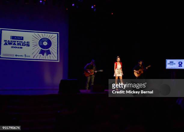 Artist Kassi Ashton performs onstage during the 3rd Annual AIMP Awards at Ryman Auditorium on May 7, 2018 in Nashville, Tennessee.