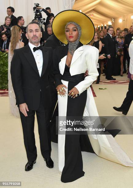 Marc Jacobs and Janelle Monae attend the Heavenly Bodies: Fashion & The Catholic Imagination Costume Institute Gala at The Metropolitan Museum of Art...