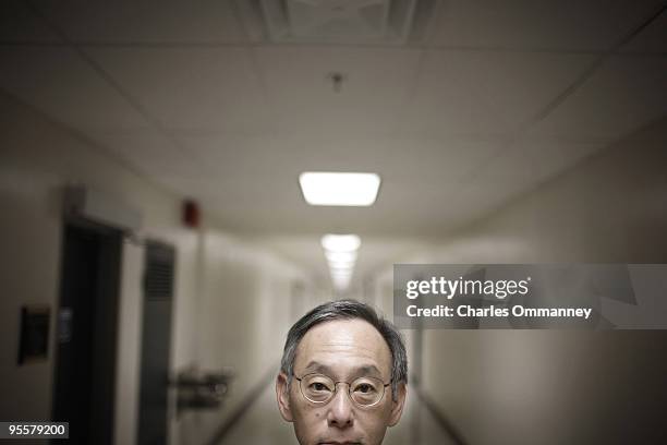 Secretary of Energy Steven Chu at the Department of Energy June 1, 2009 in Washington, DC.