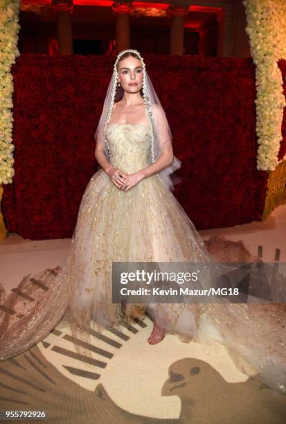 Kate Bosworth attends the Heavenly Bodies: Fashion & The Catholic Imagination Costume Institute Gala at The Metropolitan Museum of Art on May 7, 2018...