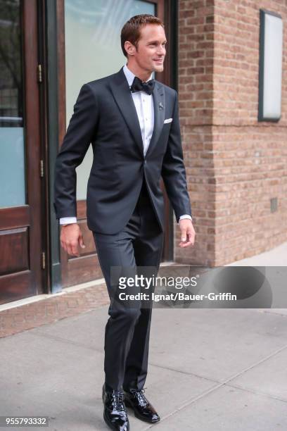 Alexander Skarsgard is seen on May 07, 2018 in New York City.