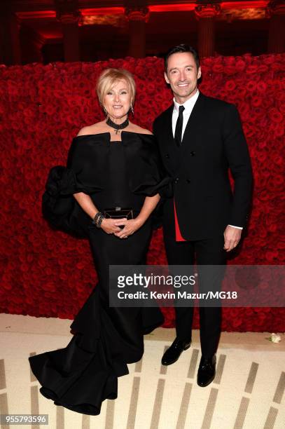 Deborra-lee Furness and Hugh Jackman attends the Heavenly Bodies: Fashion & The Catholic Imagination Costume Institute Gala at The Metropolitan...