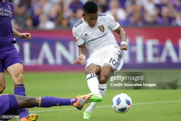 Joao Plata of Real Salt Lake during the match between Orlando City v Real Salt Lake on May 6, 2018