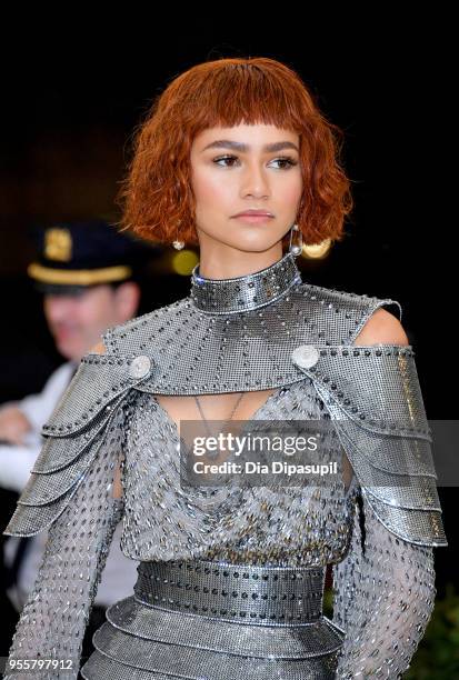 Zendaya attends the Heavenly Bodies: Fashion & The Catholic Imagination Costume Institute Gala at The Metropolitan Museum of Art on May 7, 2018 in...