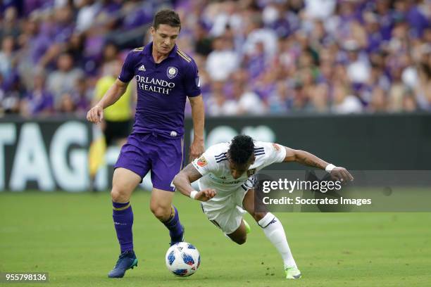 Will Johnson of Orlando City , Joao Plata of Real Salt Lake during the match between Orlando City v Real Salt Lake on May 6, 2018