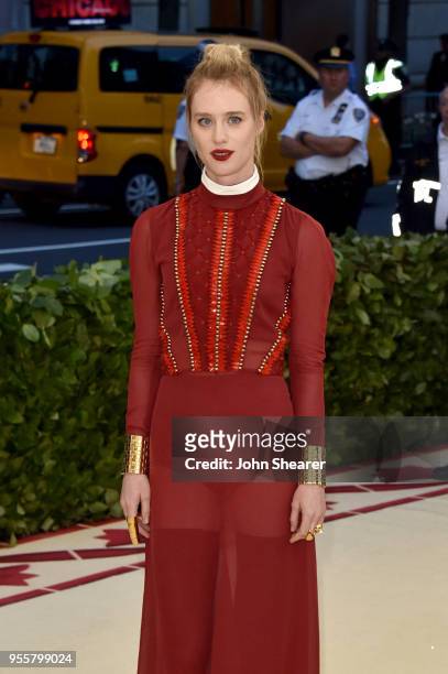 Mackenzie Davis attends the Heavenly Bodies: Fashion & The Catholic Imagination Costume Institute Gala at The Metropolitan Museum of Art on May 7,...