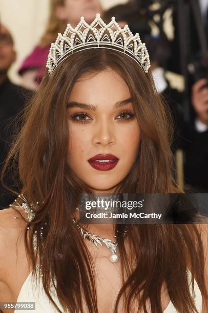 Hailee Steinfeld attends the Heavenly Bodies: Fashion & The Catholic Imagination Costume Institute Gala at The Metropolitan Museum of Art on May 7,...