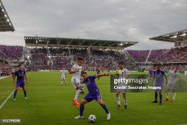 Sacha Kljestan of Orlando City , Jefferson Savarino of Real Salt Lake , RJ Allen of Orlando City , Kyle Beckerham of Real Salt Lake , Stefano Pinho...