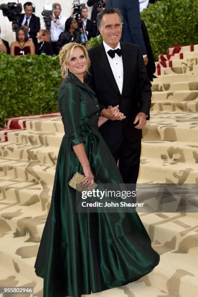 Ann Romney and Mitt Romney attend the Heavenly Bodies: Fashion & The Catholic Imagination Costume Institute Gala at The Metropolitan Museum of Art on...