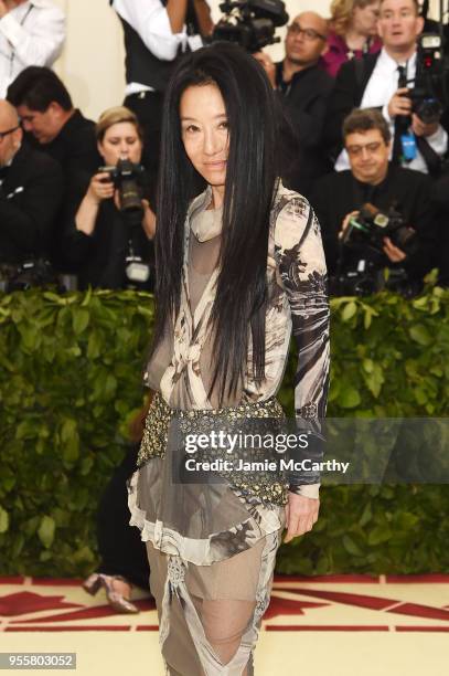 Vera Wang attends the Heavenly Bodies: Fashion & The Catholic Imagination Costume Institute Gala at The Metropolitan Museum of Art on May 7, 2018 in...