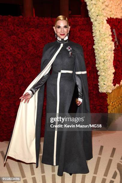 Amy Fine Collins attends the Heavenly Bodies: Fashion & The Catholic Imagination Costume Institute Gala at The Metropolitan Museum of Art on May 7,...